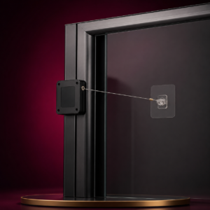 Punch-Free Automatic Retractable Door Closer with Steel Wire