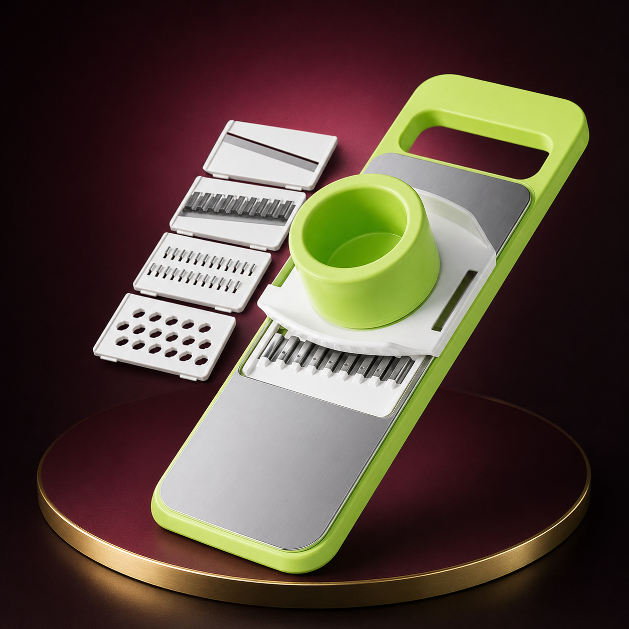 5-in-1 Multifunctional Mandoline Vegetable Slicer with Safety Holder